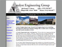 Tablet Screenshot of catalystengineeringgroup.com